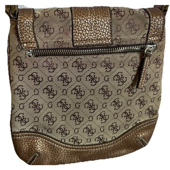 Vintage Guess Y2K 90s 2000s Studded Hand Shoulder Bag Purse Monogram Crossbody - Picture 3 of 14